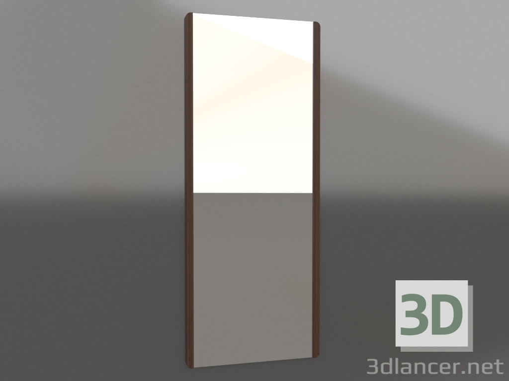 modèle 3D Miroir mural 2000x800 mm (noyer foncé) - preview