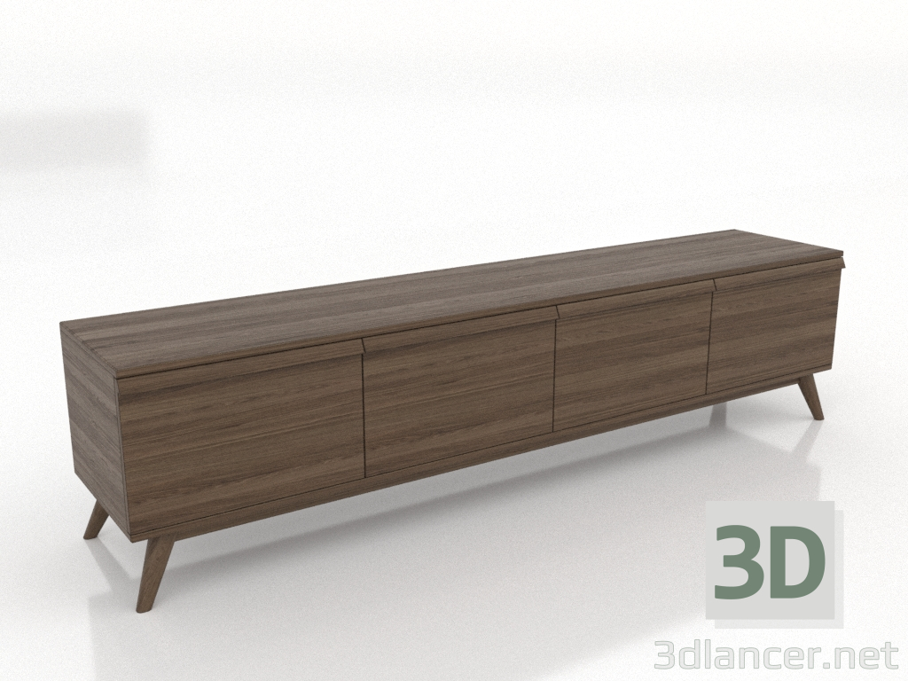 3d модель Тумба ТВ LARGE 2000 мм (освітлений попелястий горіх) – превью 3d модель Тумба ТВ LARGE 2000 мм (освітлений попелястий горіх) – превью