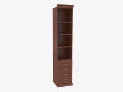 Bookcase narrow with open shelves (3841-24)