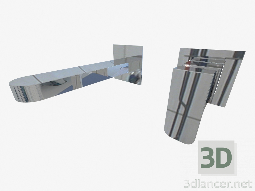 Modelo 3d Misturador de lavatório para reboco Azalia (BDA 054L) - preview