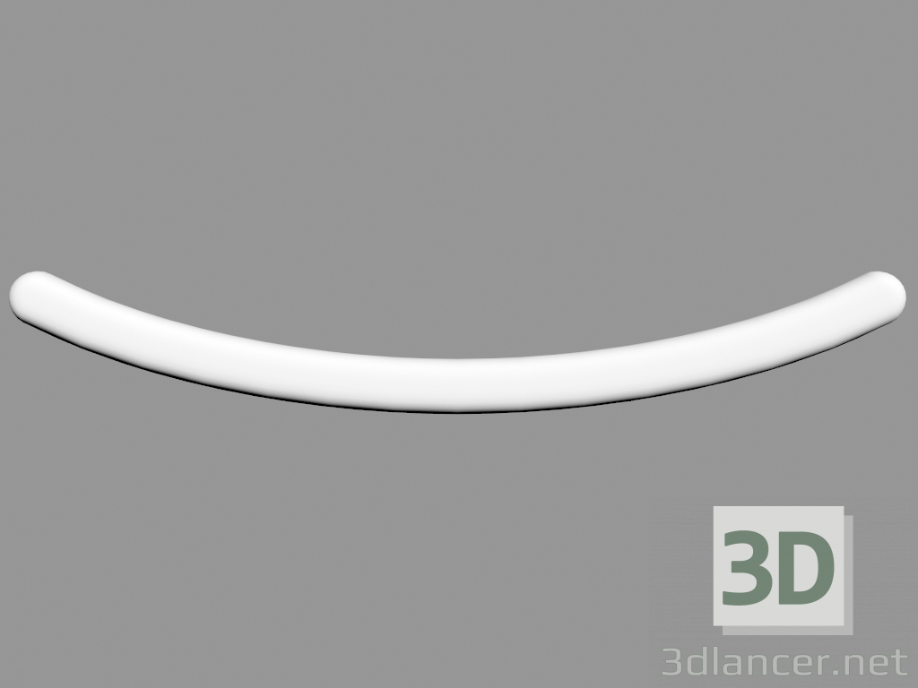 Modelo 3d Elemento para o desenho das paredes G72 - Sorriso (42,5 x 6,8 x 1 cm) - preview