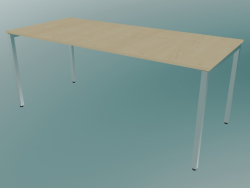 Mesa retangular com pés quadrados (1800x800mm)