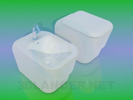 3d model Bidet - vista previa