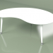 modèle 3D Table basse Kidney monochrome (blanc) - preview