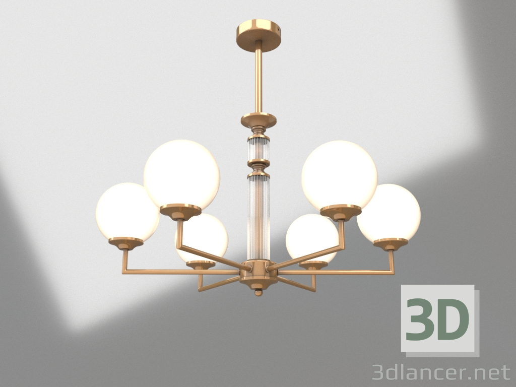 modello 3D Lampadario Bolas (FR5185PL-06BS) - anteprima