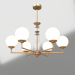 modello 3D Lampadario Bolas (FR5185PL-06BS) - anteprima