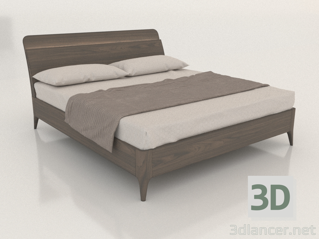 modello 3D Letto matrimoniale 1600x2000 (Clio) - anteprima