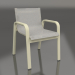 3d model Sillón club de comedor (dorado) - vista previa