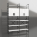 3d model Shelving with mezzanines (2 sections) - preview