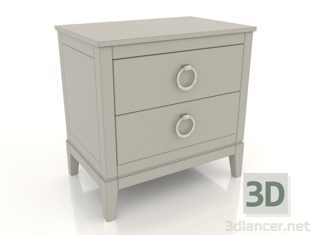 3d model Bedside table (RAL 7044, option 3) - preview