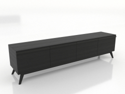 Mobile TV GRANDE 2000 mm (nero RAL 9005)