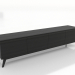 3D modeli TV dolabı BÜYÜK 2000 mm (siyah RAL 9005) - önizleme