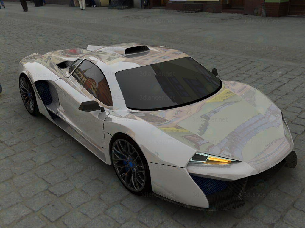 Modelo 3d Carro esporte - preview