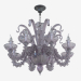 Modelo 3d vidro candelabro (S110188 8violet) - preview