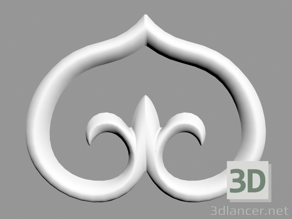 3d model El elemento de diseño de pared G75 - Scala (27 x 21 x 1.4 cm) - vista previa