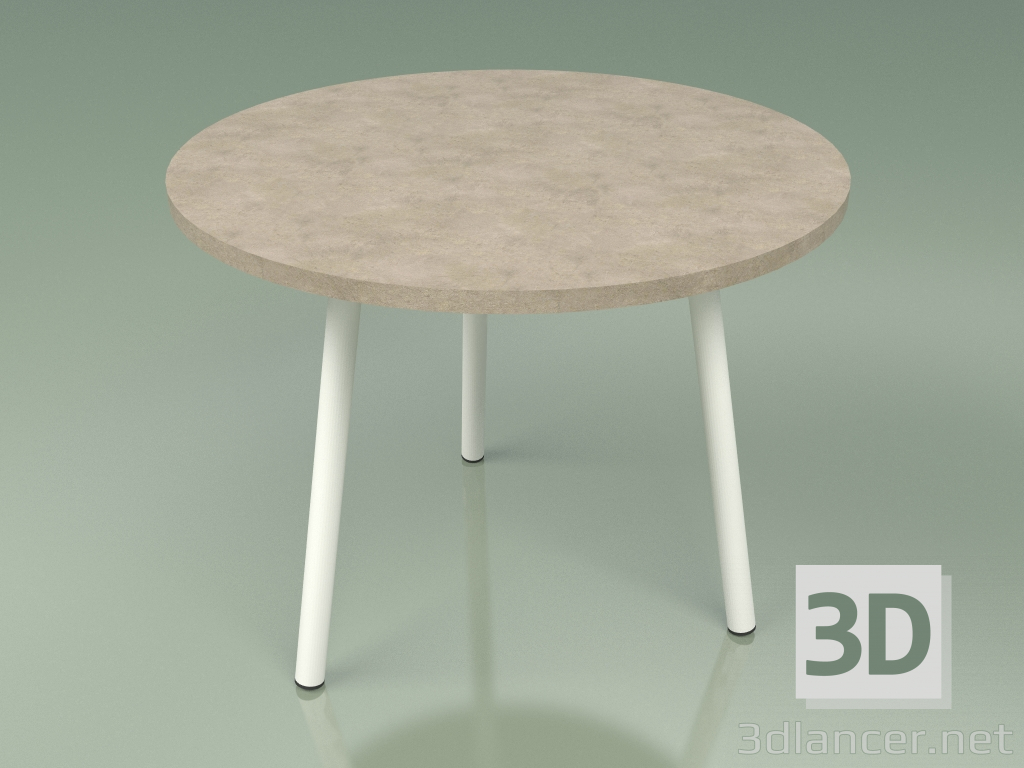 3d model Mesa de centro 013 (Metal Milk, Farsena Stone) - vista previa