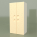 3d model Double wardrobe (Cream) - preview