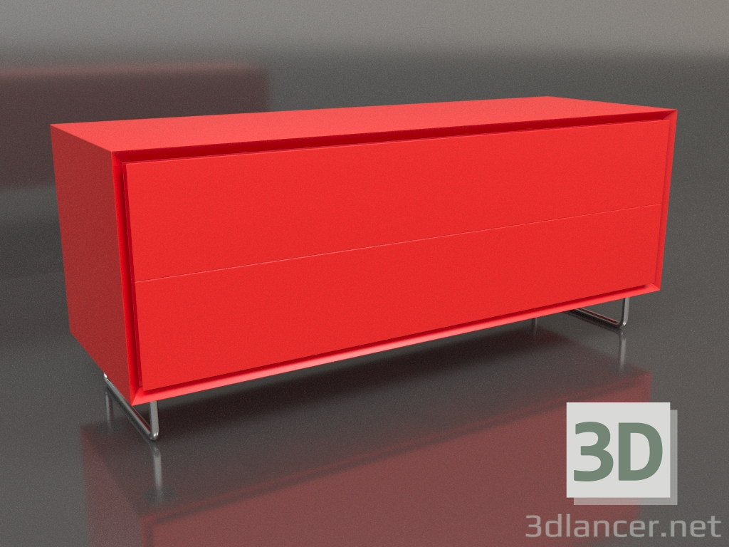 3D modeli Kabin TM 012 (1200x400x500, parlak turuncu) - önizleme