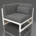 3d model Modular sofa, section 6 left, high back (White) - preview