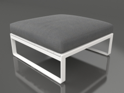 Canapé modulable, pouf (Blanc)