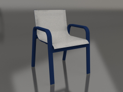 Fauteuil club de salle à manger (Bleu nuit)