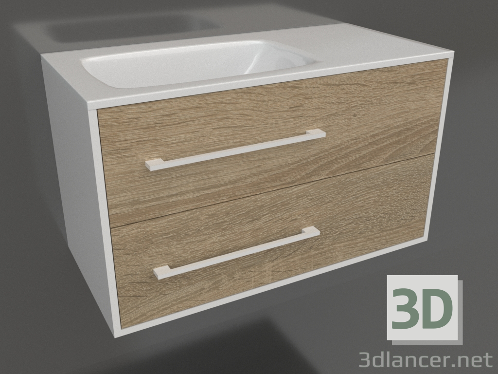 3D Modell Hängeschrank 90 cm (Mai.01.09-L) - Vorschau