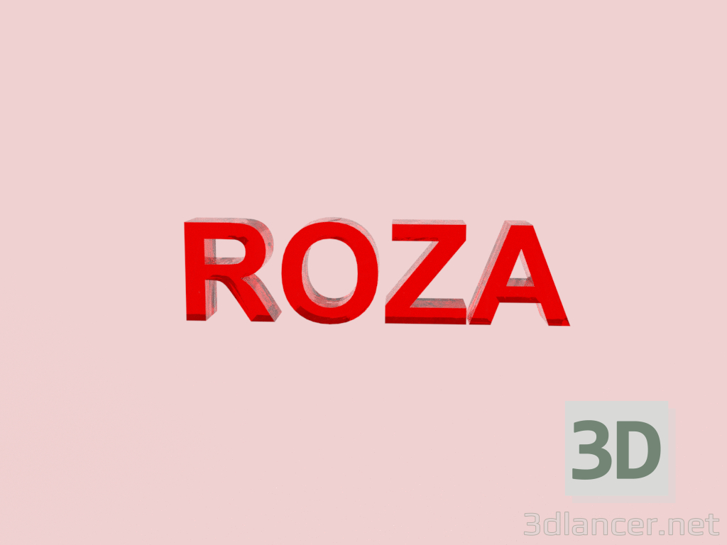 3d модель ИМЯ – превью