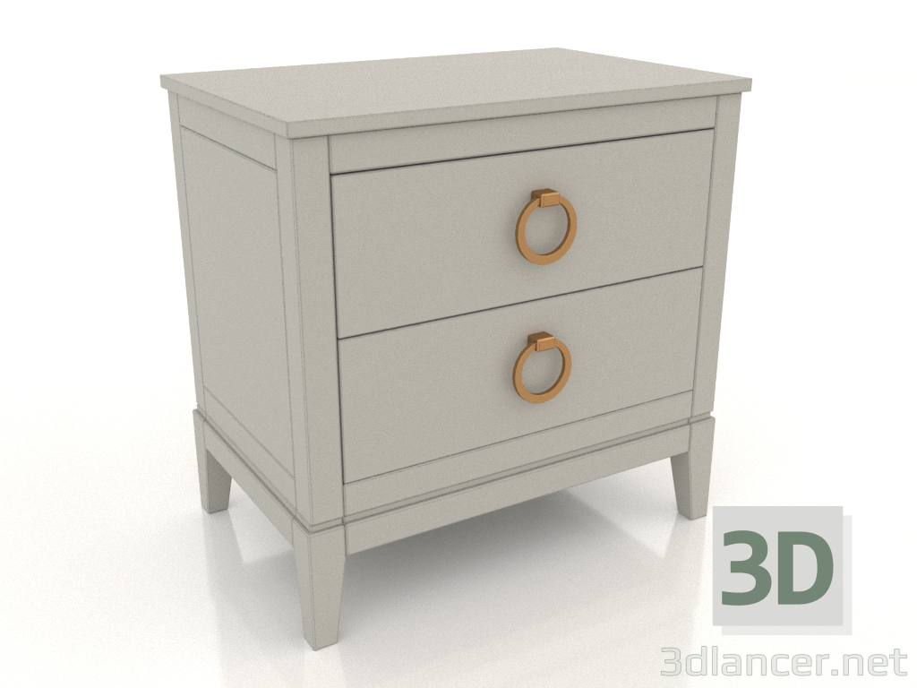 3d model Bedside table (RAL 7044, option 4) - preview