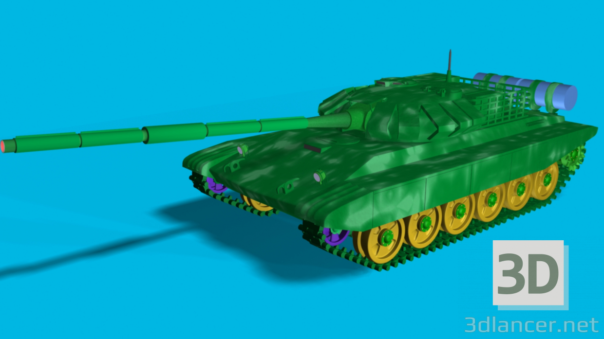 3D tank modeli satın - render