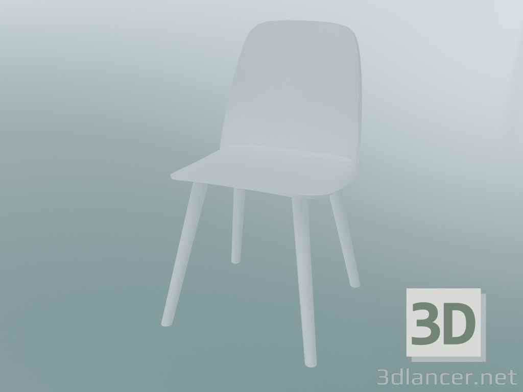 3d model Silla Nerd (Blanco) - vista previa