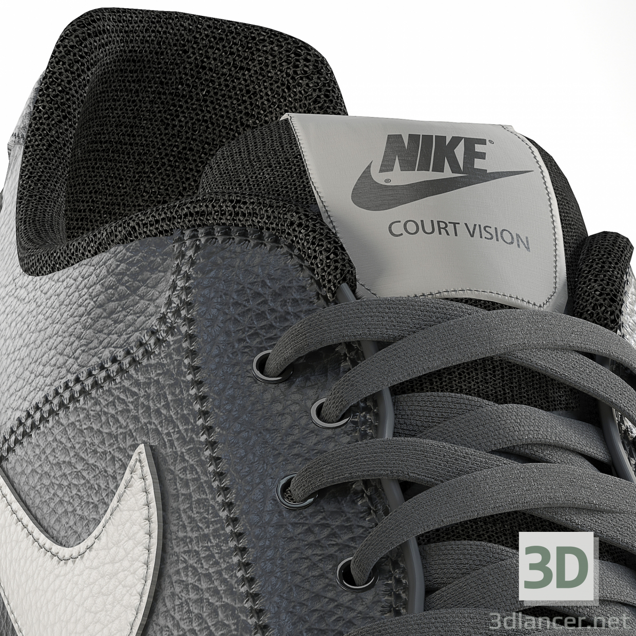 NIKE-COURT-VISION-LOW Turnschuhe 3D-Modell kaufen - Rendern