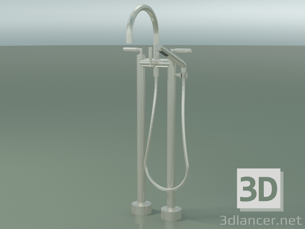 3d model Two-hole bath mixer for free-standing installation (25 943 882-06) - preview