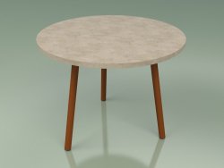 Table basse 013 (Metal Rust, Farsena Stone)