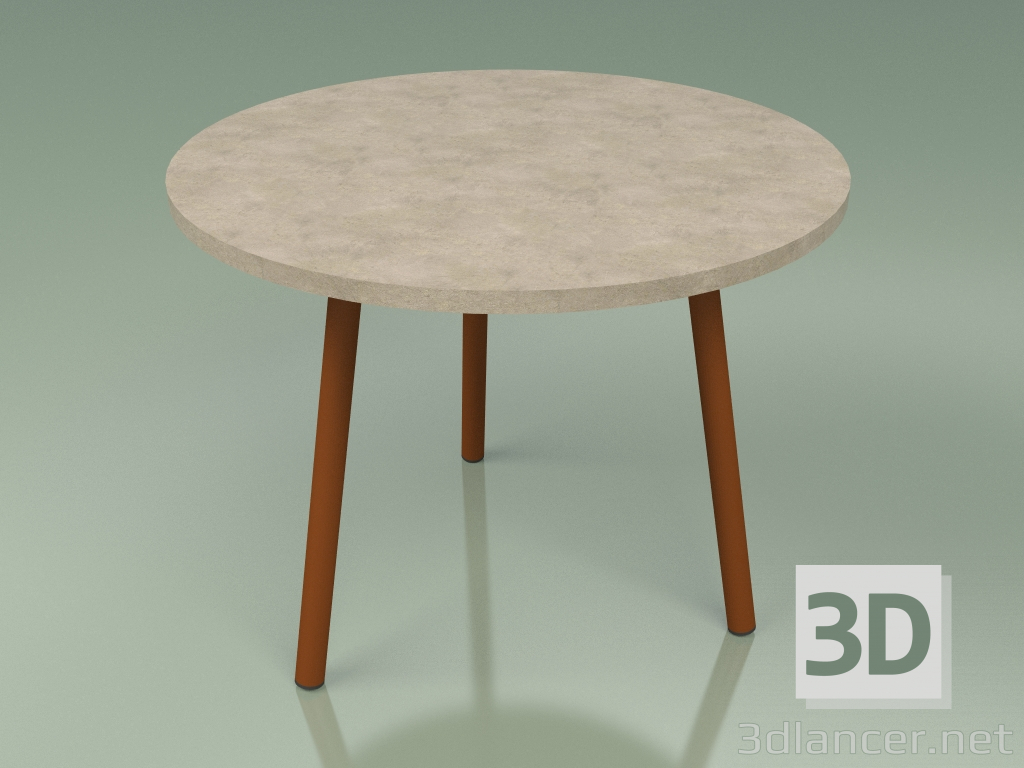 Modelo 3d Mesa de centro 013 (Metal Rust, Farsena Stone) - preview