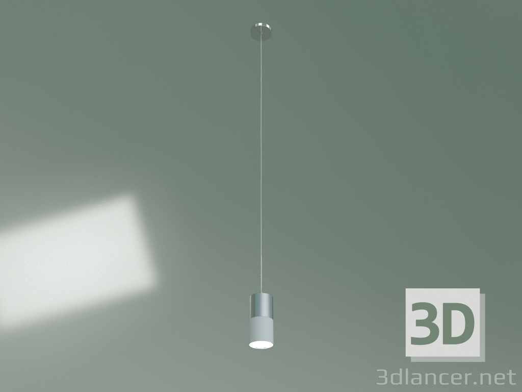 Modelo 3d Luminária pendente 50146-1 (branco cromado) - preview