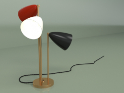 Lampe de table à trois bras (multicolore)