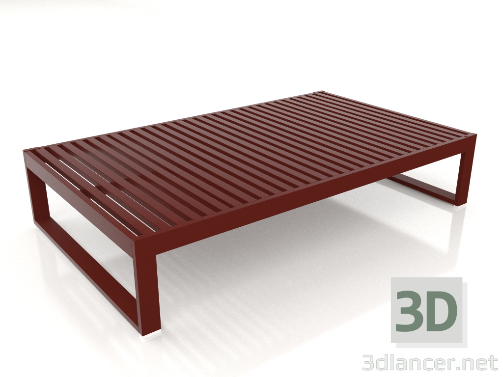 3d model Coffee table 151 (Wine red) - preview