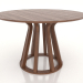 3d model Dining table Ø 1200 mm (light walnut) - preview