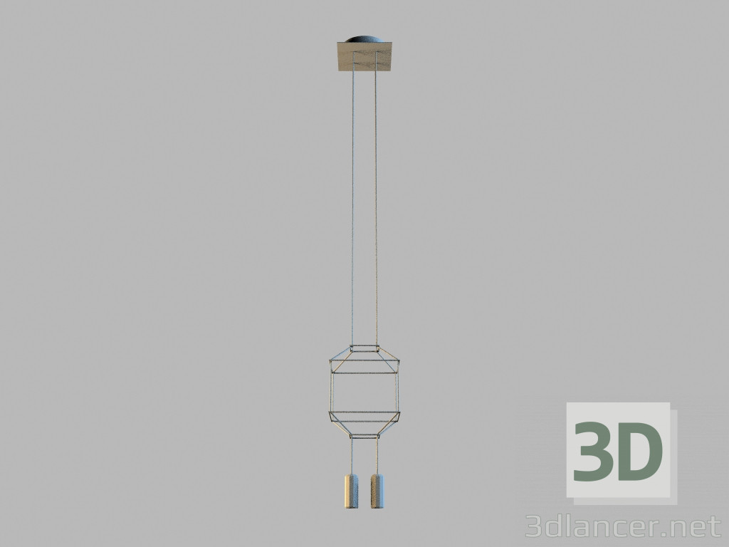 modèle 3D lampe suspendue 0313 - preview