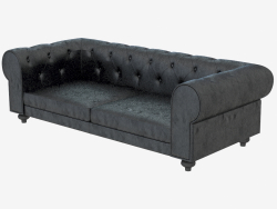 Ledersofas Triple-Stil (2360)