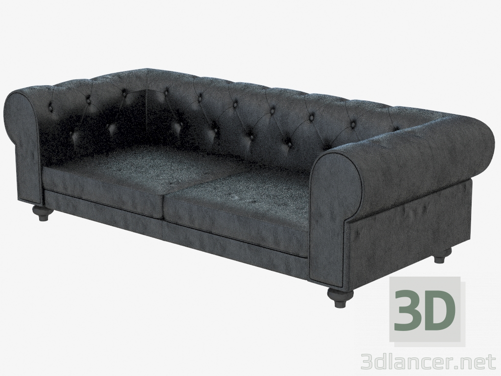 3D Modell Ledersofas Triple-Stil (2360) - Vorschau