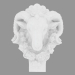 3d модель Мраморная скульптура Head of a Ram – превью