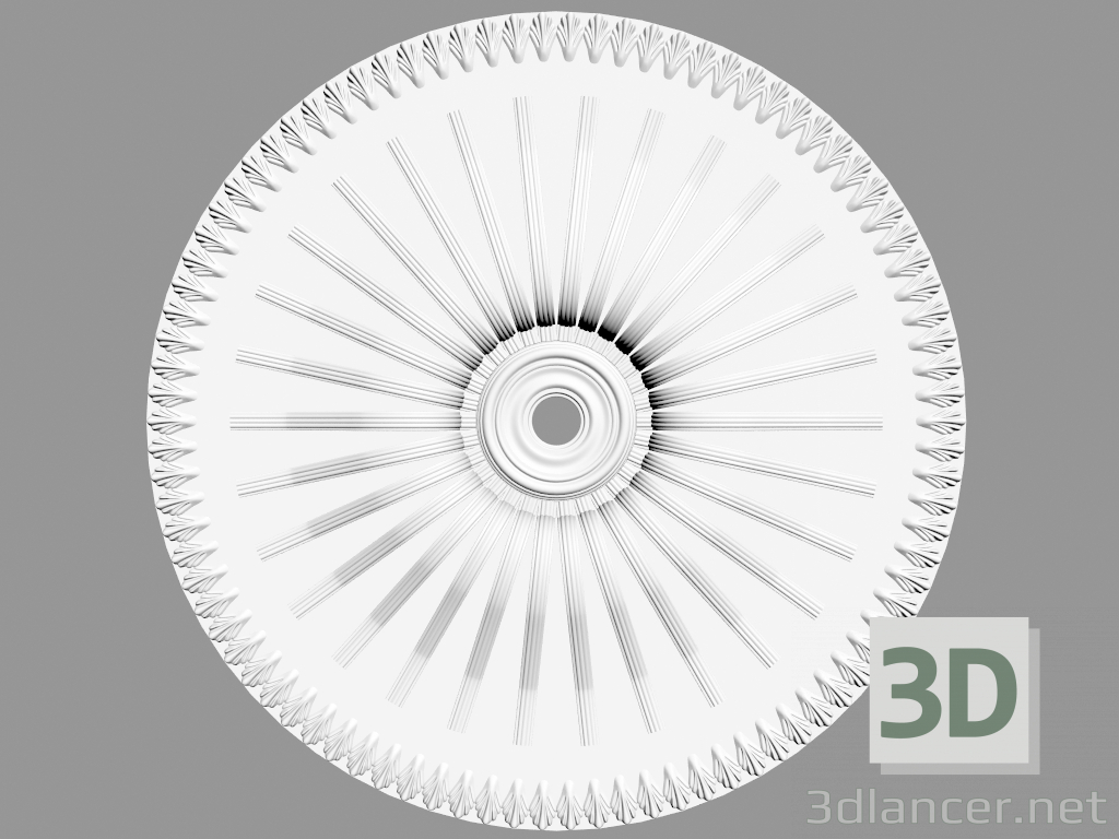 3d модель Розетка стельова (Р40) – превью