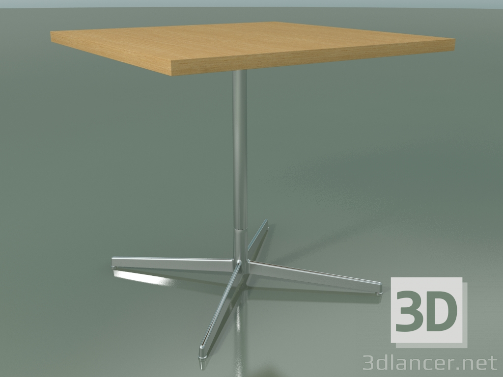 3D modeli Kare masa 5566 (H 74 - 80x80 cm, Doğal meşe, LU1) - önizleme