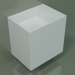 modello 3D Lavabo sospeso (02UN23102, Glacier White C01, L 48, P 36, H 48 cm) - anteprima