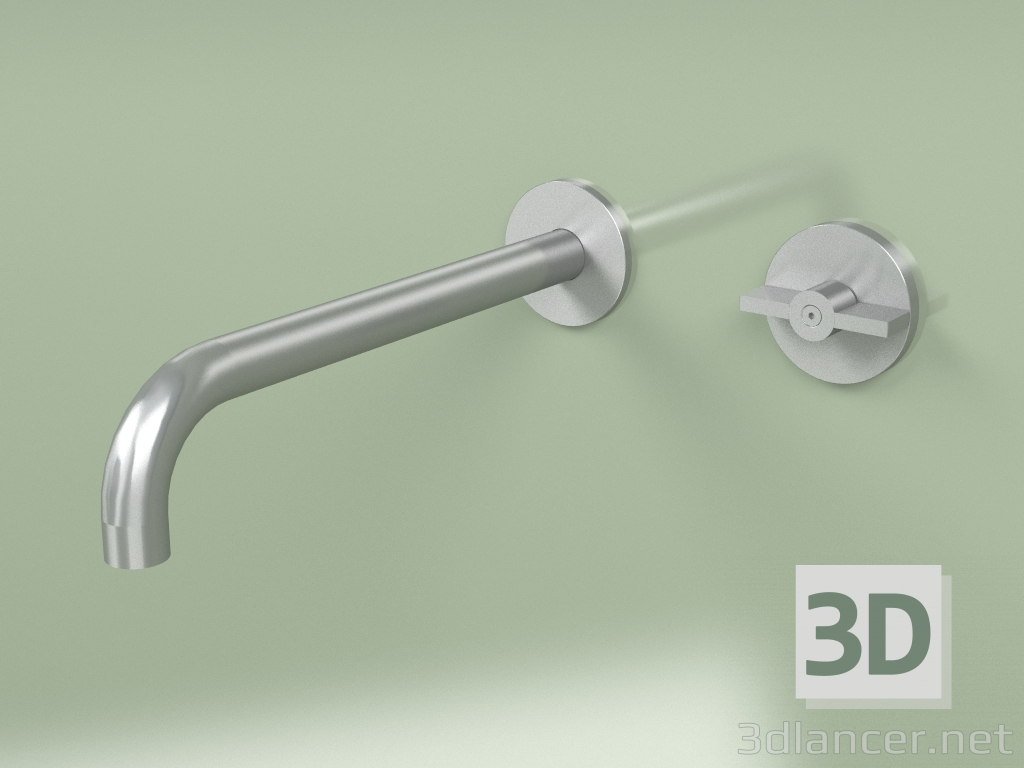 3d model Wall-mounted hydro-progressive mixer with spout (19 11, AS) - preview