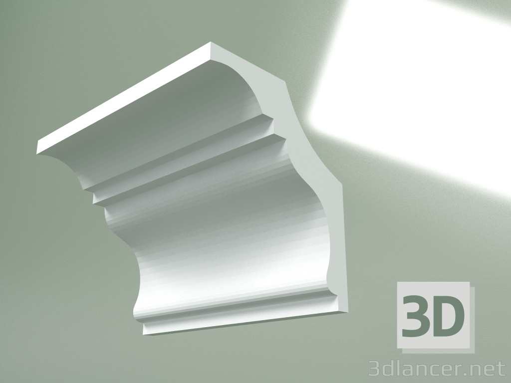 Modelo 3d Cornija de gesso (plinto de teto) KT335 - preview