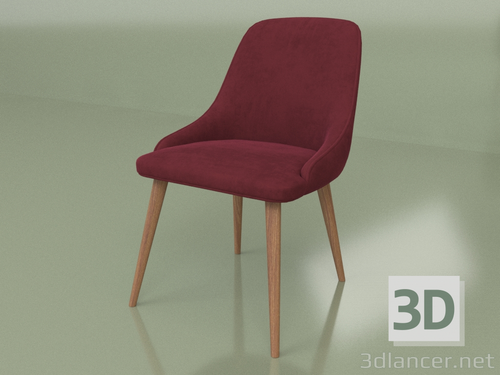 3d model Silla Verdi (patas Tin-101) - vista previa