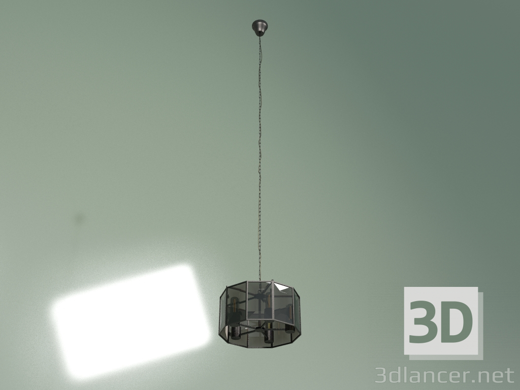 Modelo 3d Luminária suspensa Faixa cinza pequena - preview