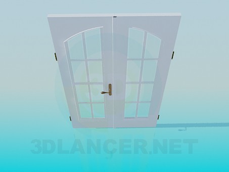 3d model Puerta doble - vista previa